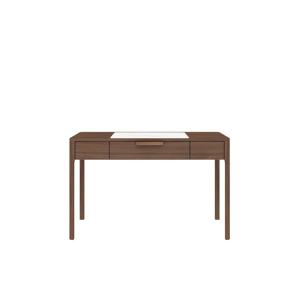 Wood Office Desk With Marble Top