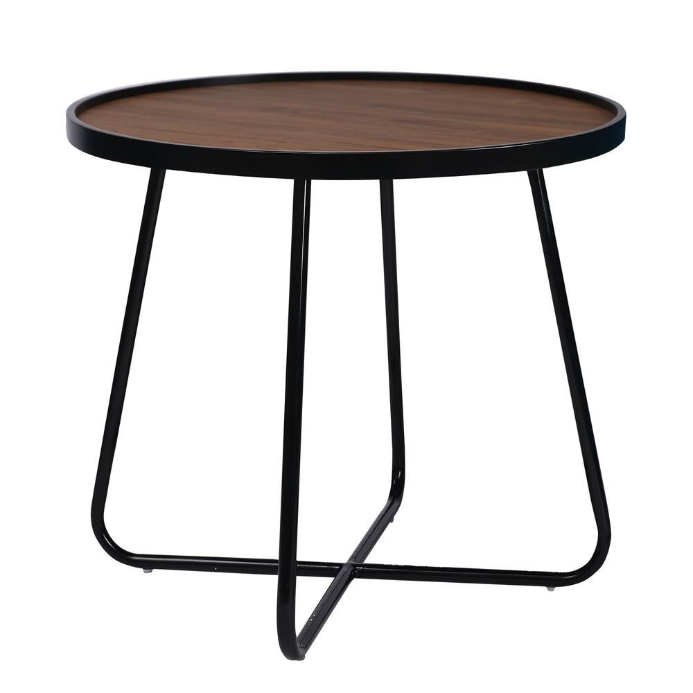 Modern Mdf Top Coffee Table With Powder Coated Leg