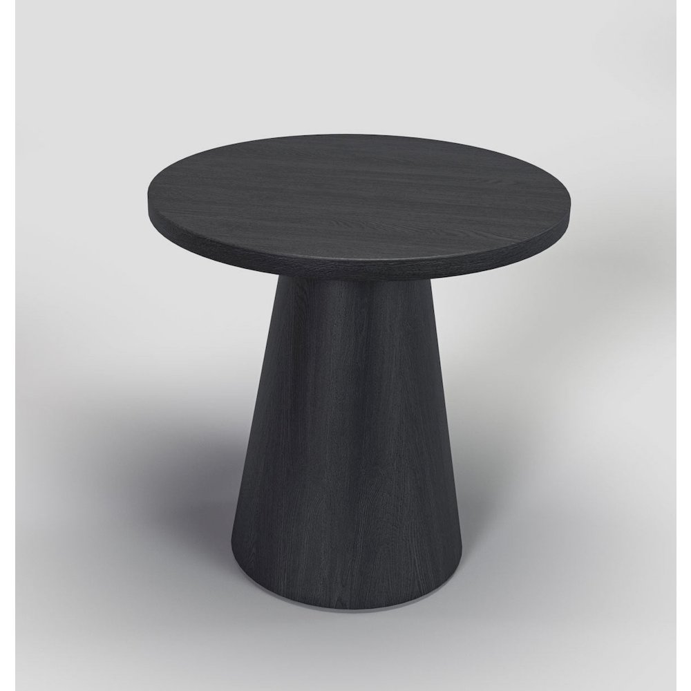 Black Willow Wood Veneer End Table