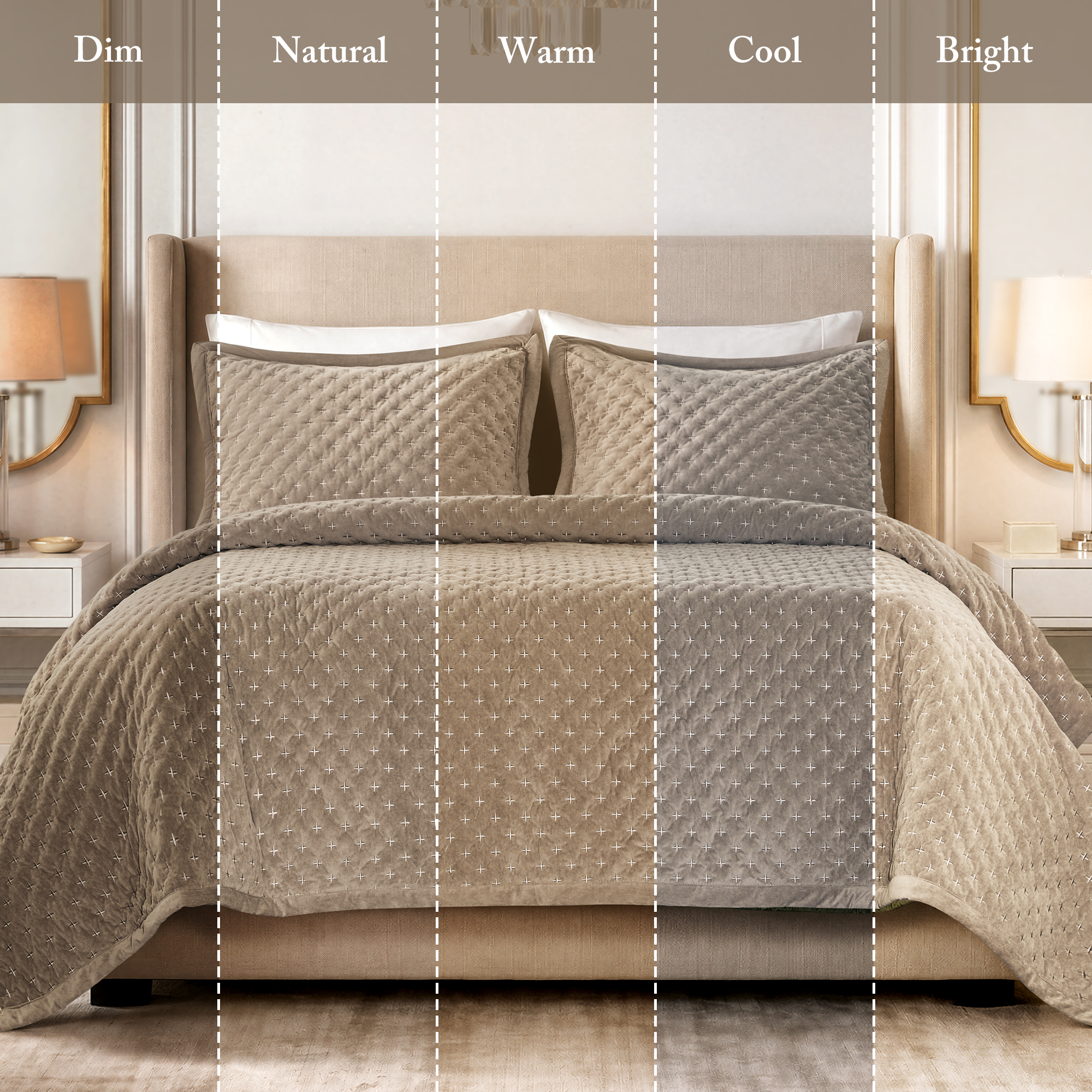 Charleston Velvet Coverlet Mini Set