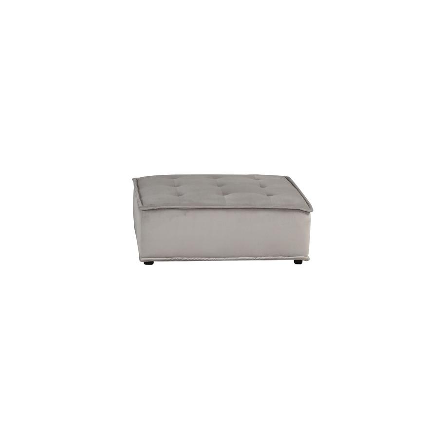 Anna Light Gray Velvet Set of 2 Armless Lounge Chair
