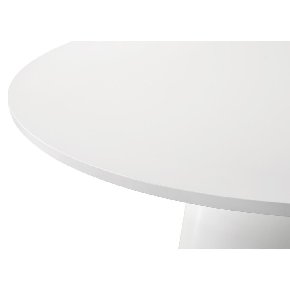 Jasper White 3 Piece Round Dining Table Set with Gray Barrel Chairs