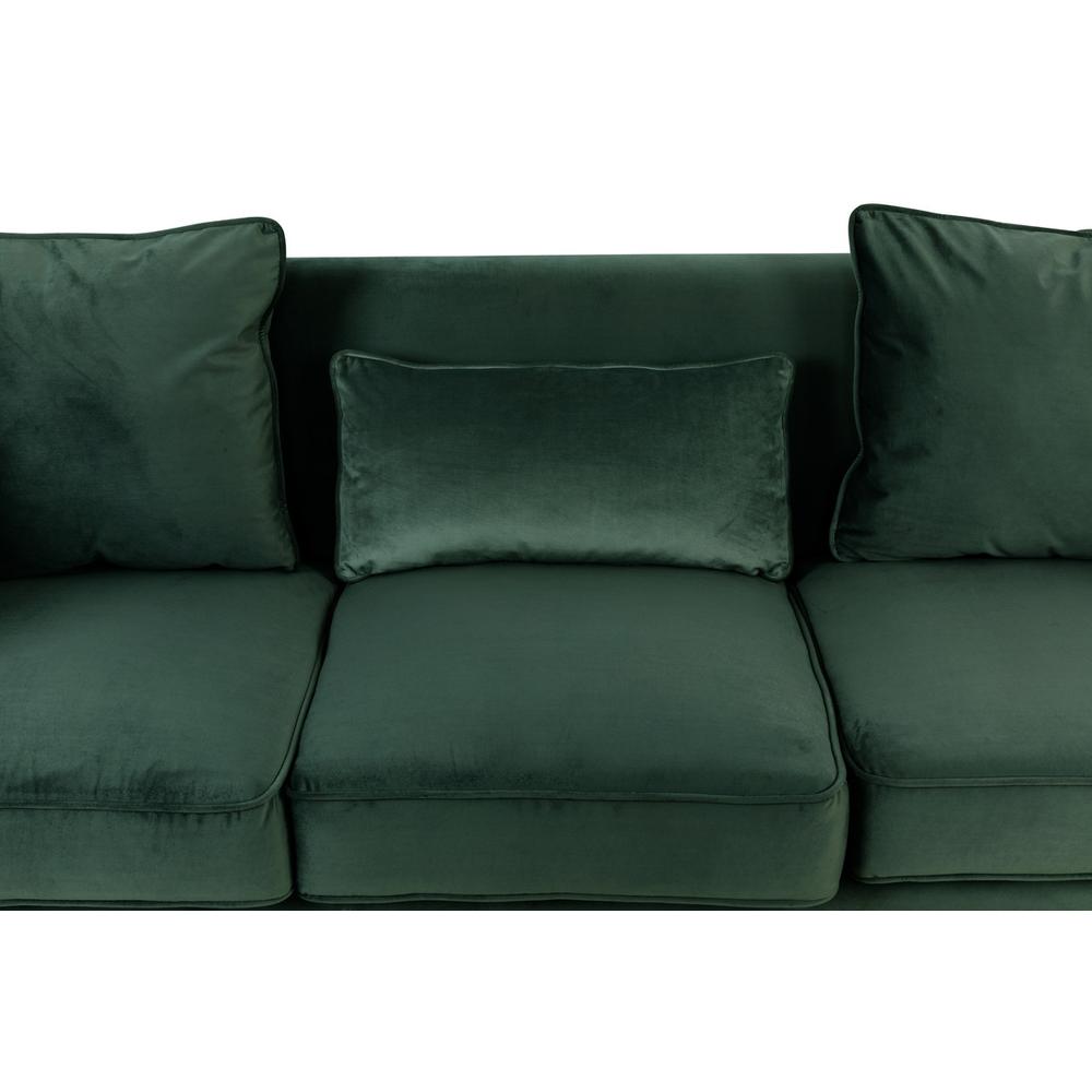 Bayberry Green Velvet Sofa Loveseat Living Room Set