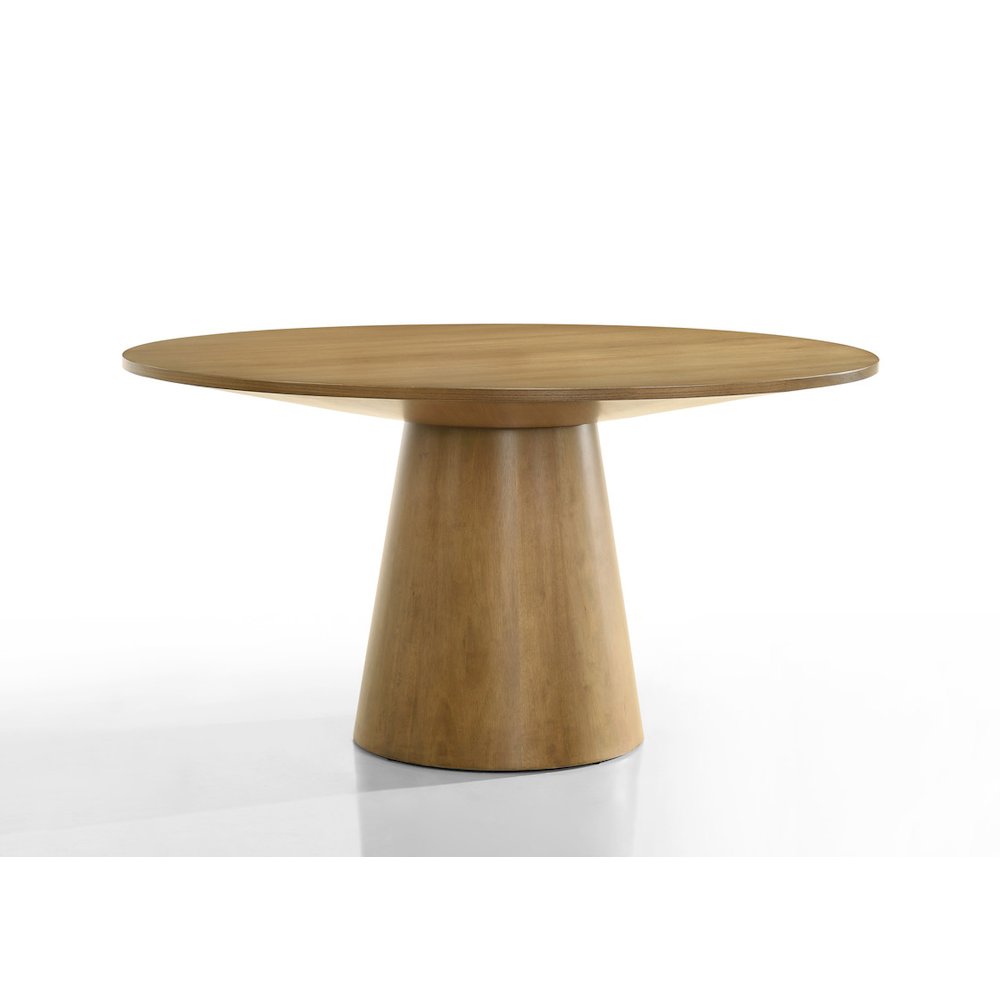Jasper Driftwood Finish 59″ Wide Contemporary Round Dining Table