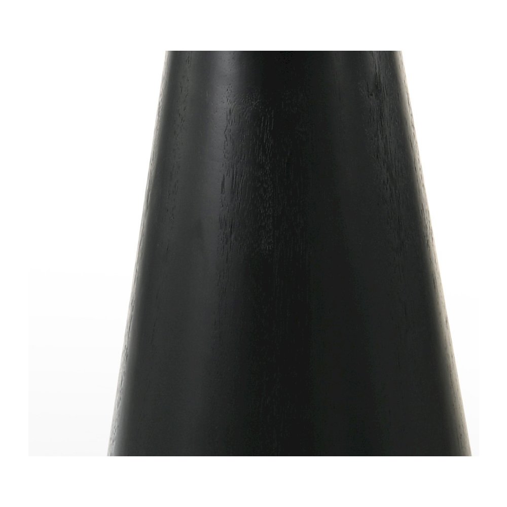 Jasper 47″ Round Ebony Black Counter Height Table with Pedestal Base