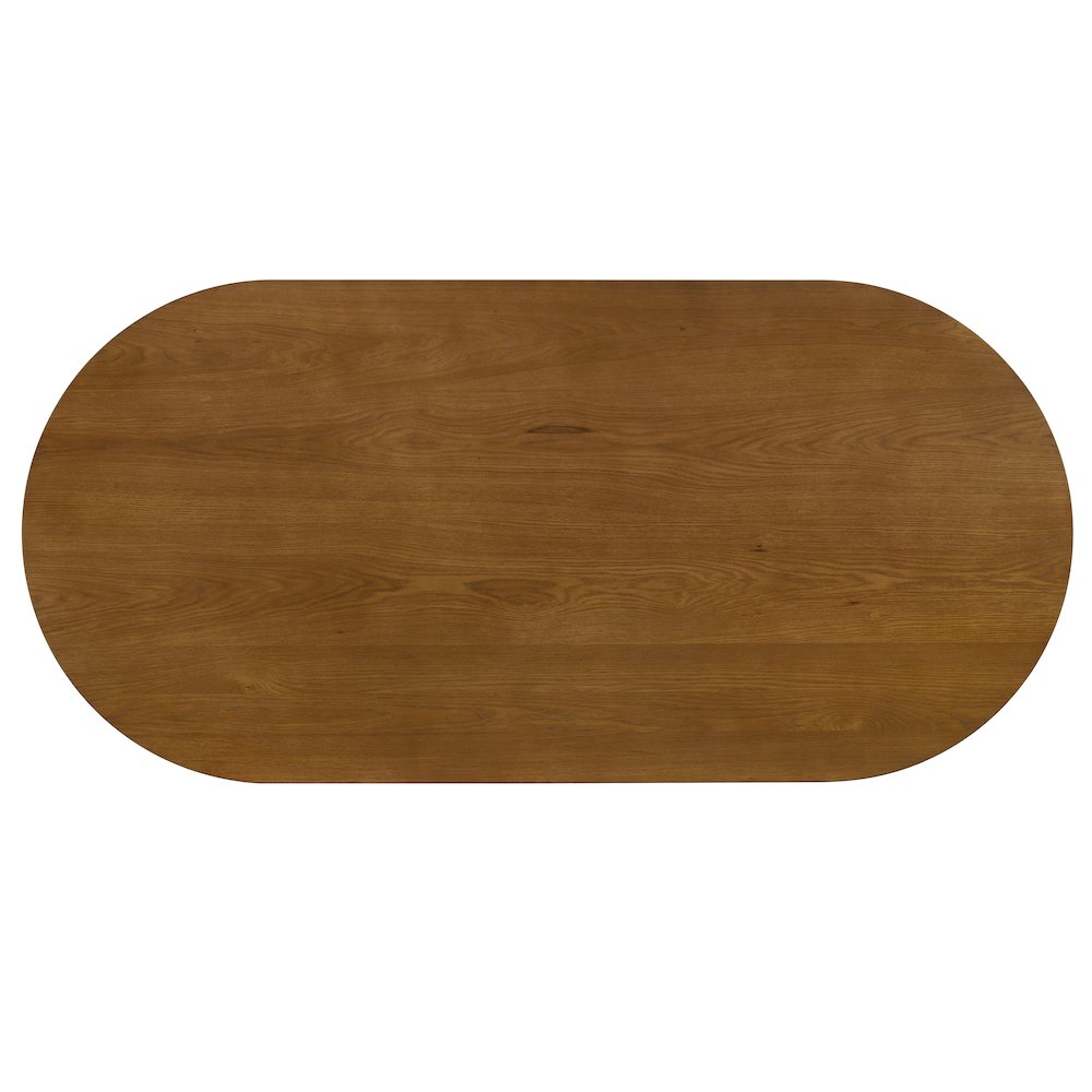 88-in Walnut Pedestal Table with 8 Light Gray Chairs