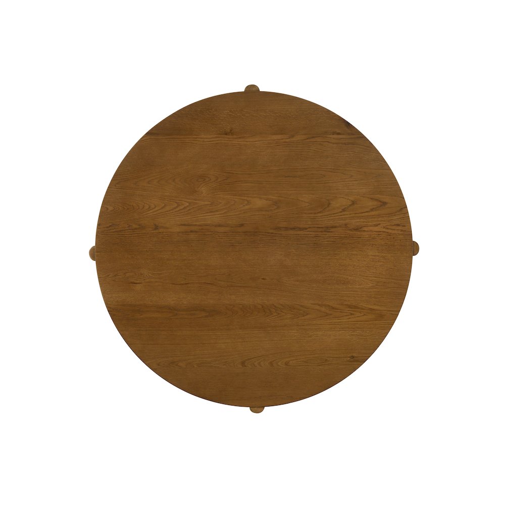 Andrew 5-Piece Round Dining Set with 47-inch Walnut Finish Table and 4 Chairs