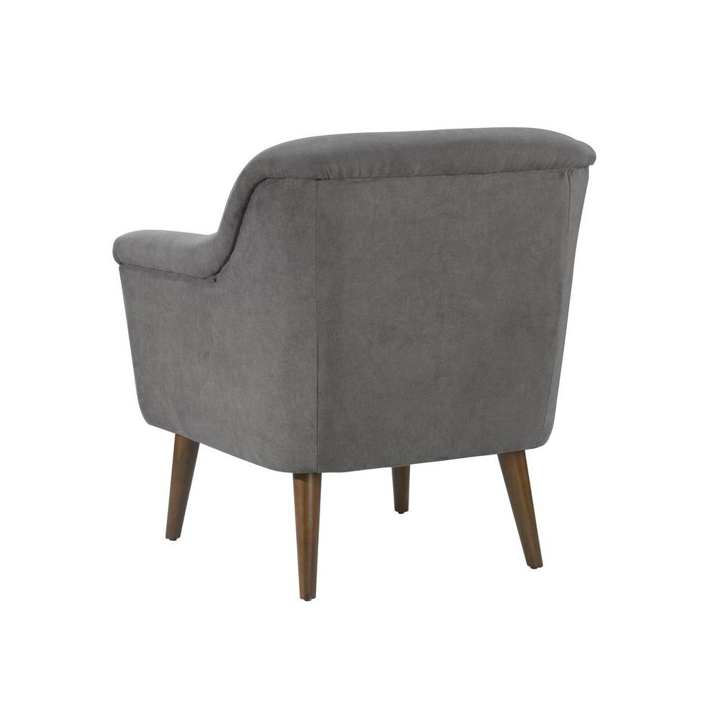 Shelby Gray Woven Fabric Armchair
