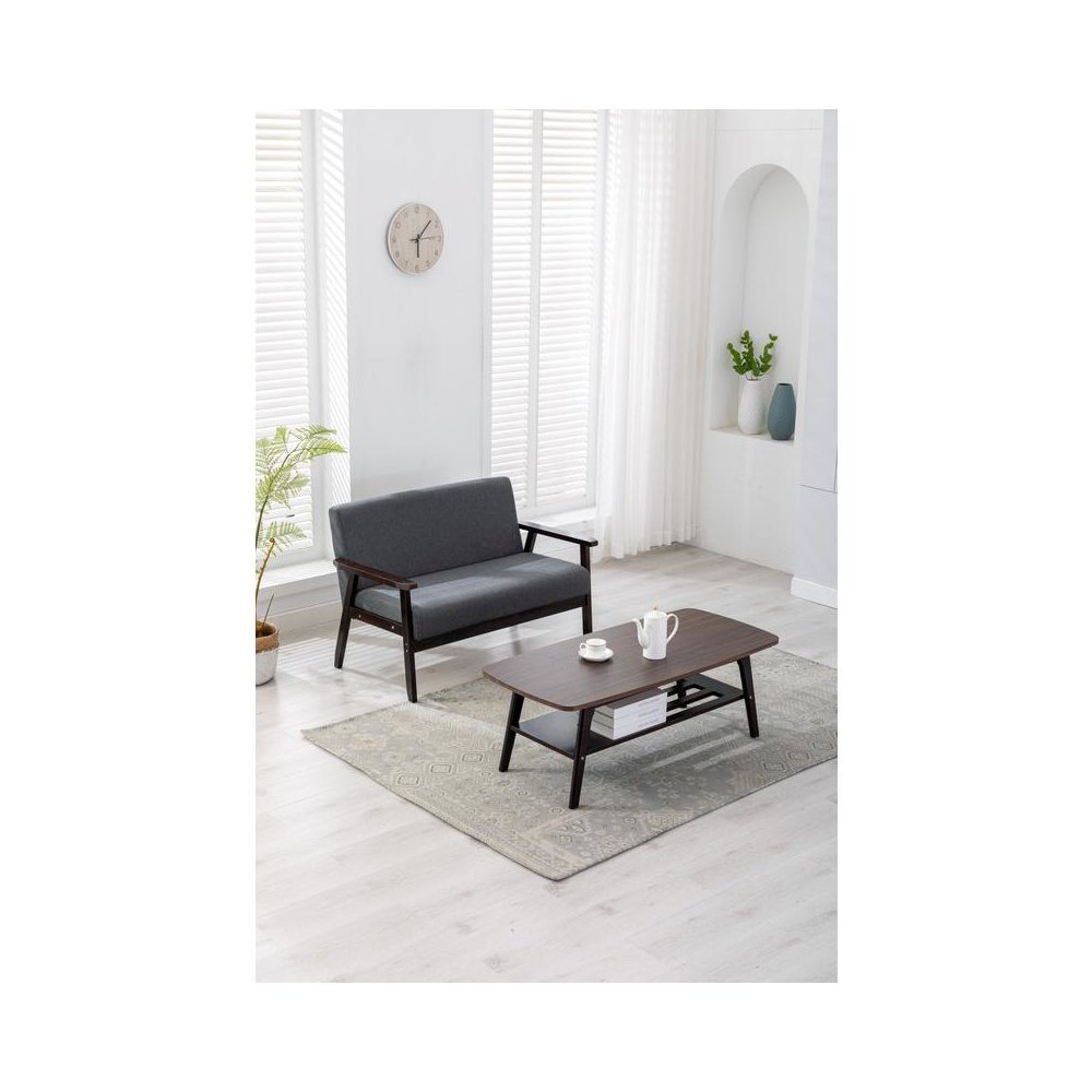 Bahamas Espresso Coffee Table and Loveseat Set
