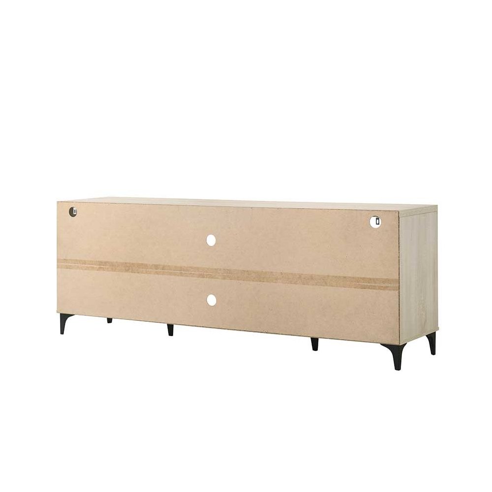 Evander 70″W Oak Finish 4-Door TV Stand
