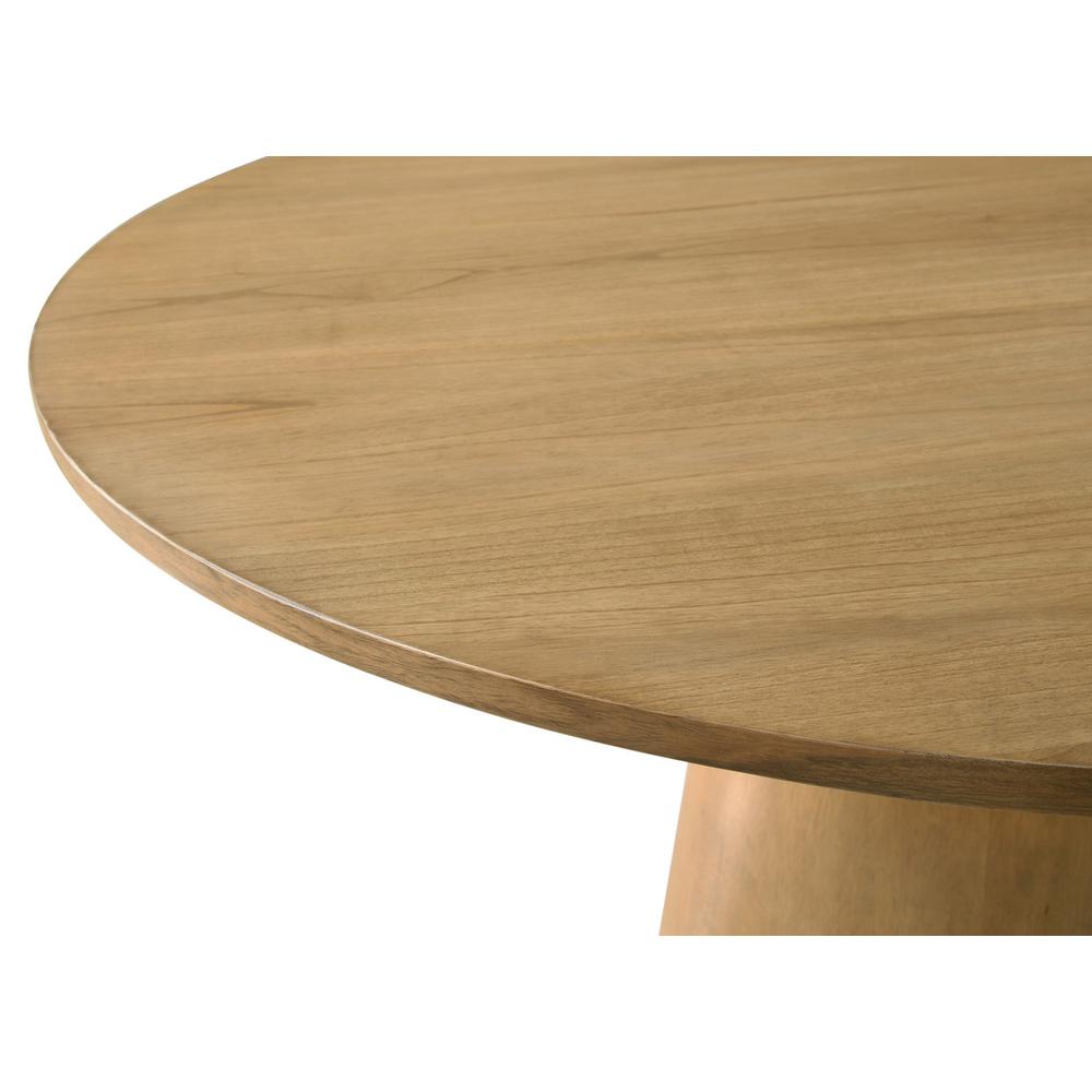 5 Piece Contemporary Round Dining Table Set with Black Finish Chairs