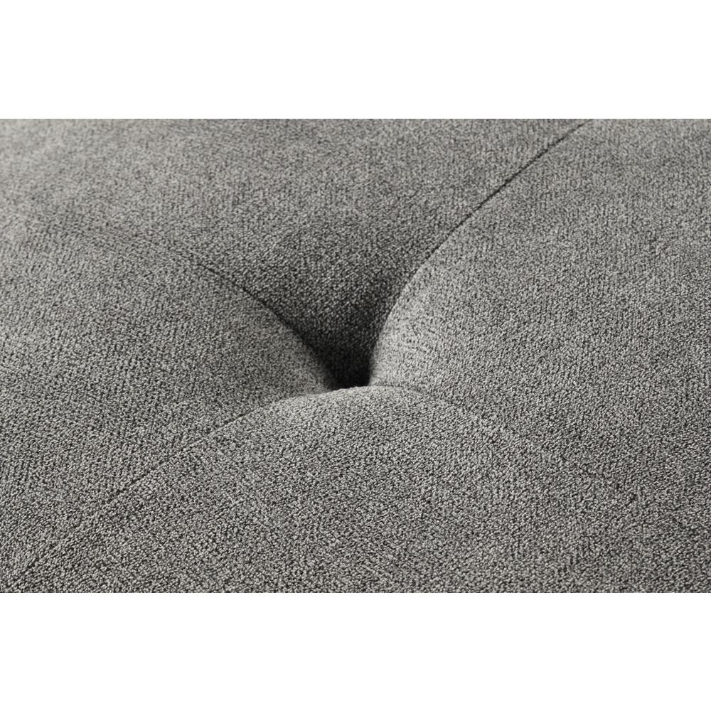 Callaway Gray Chenille Chair with Throw Pillow