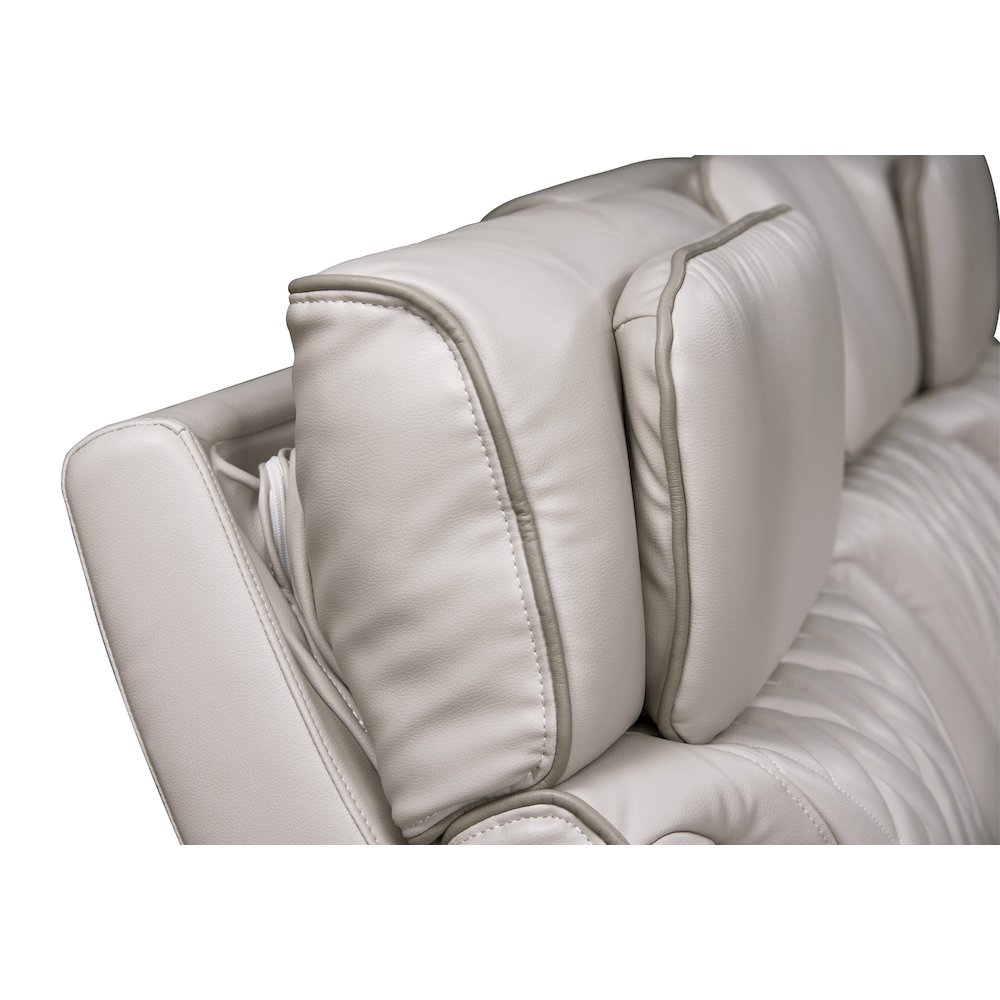 Jazz 84″W Ice Leather Aire Transformer Power Reclining Sofa with Power Headrest