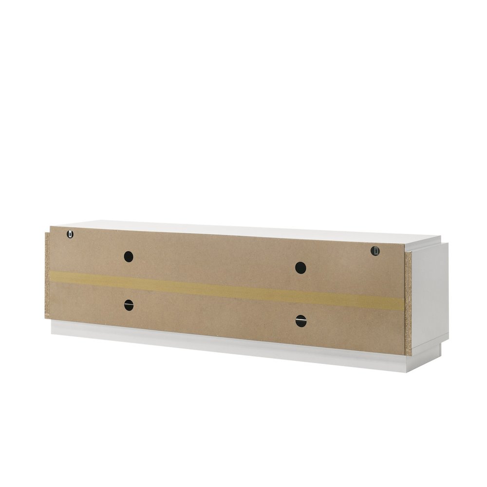 Palmer 70″W White 4-Door TV Stand