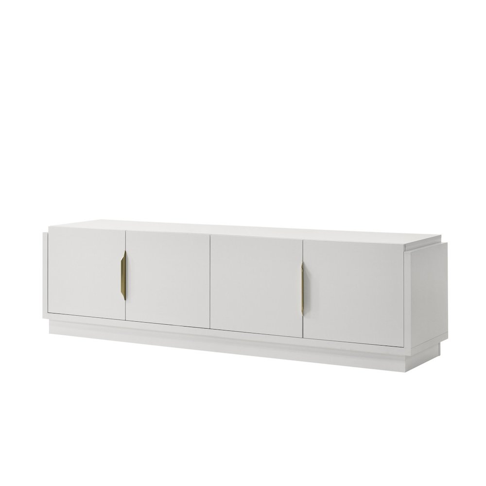 Palmer 70″W White 4-Door TV Stand