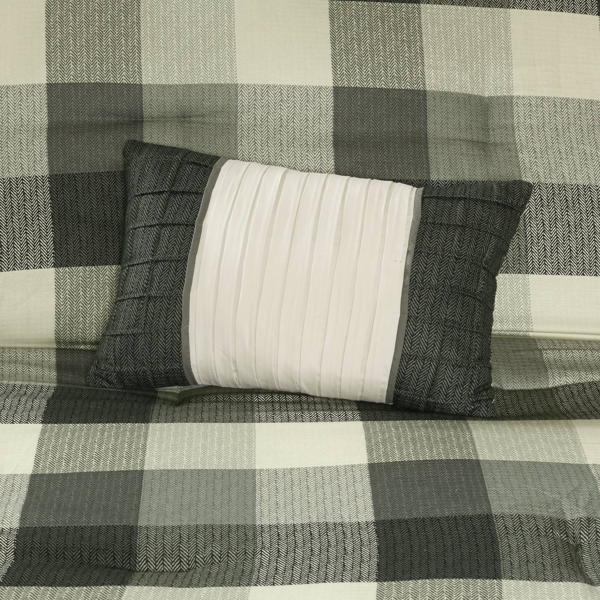 Ridge 7 Piece Herringbone Comforter Set