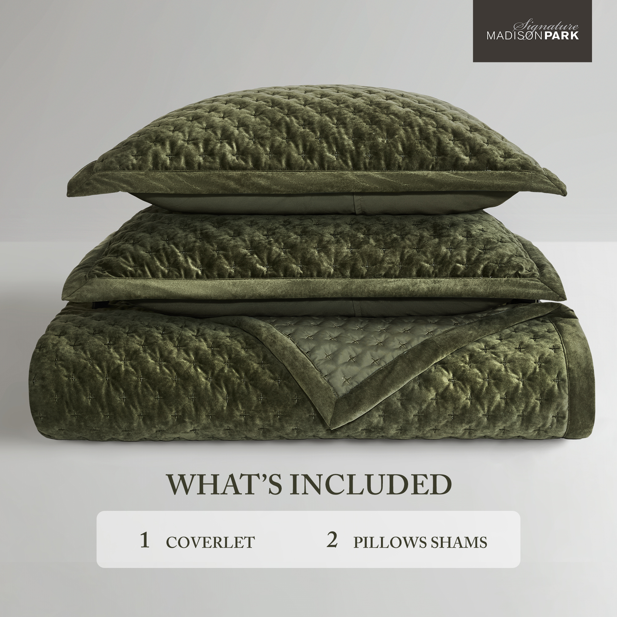 Charleston Velvet Coverlet Mini Set