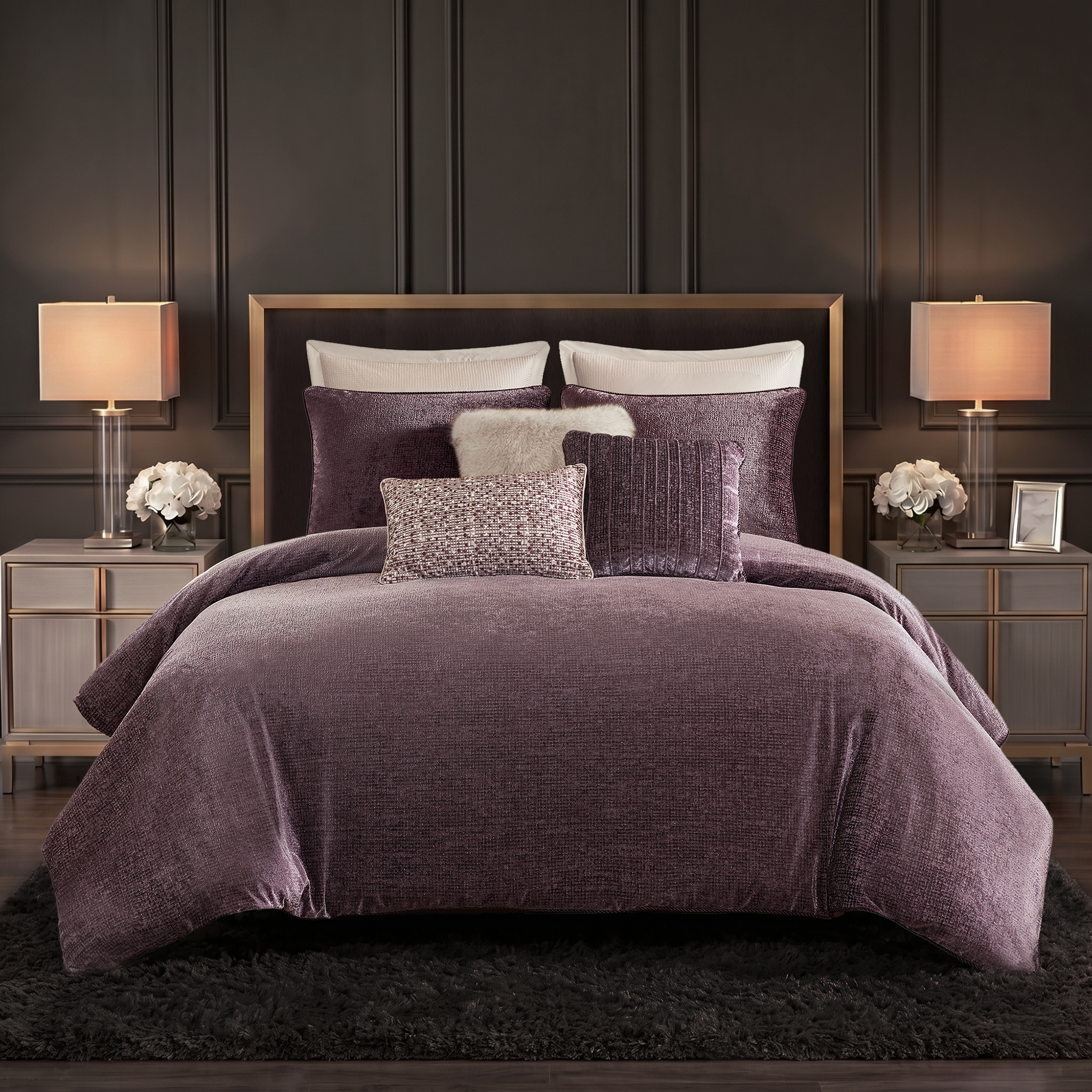 Sterling Embroidery Oversized Duvet Style Comforter Set