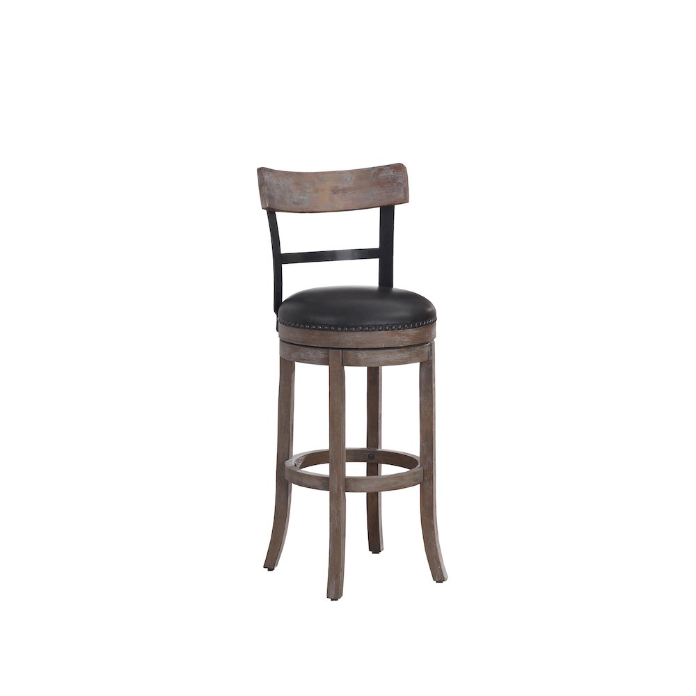 Taranto 26″ Bar Swivel Stool – Washed Brown