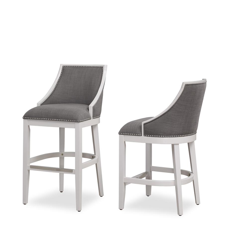 Keller 30″ Stool – Off White Finish