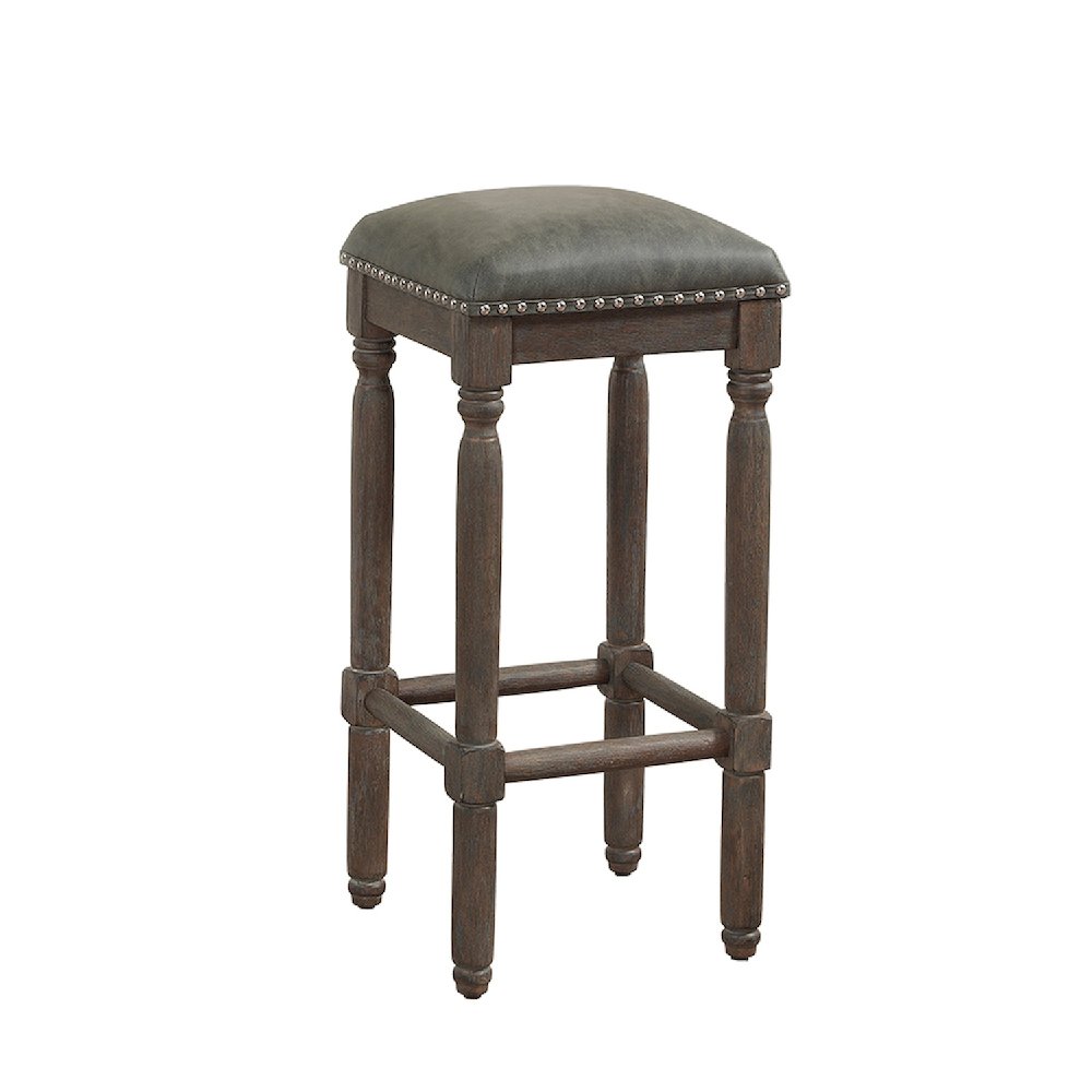 Bronson 30″ Backless Stool – Driftwood