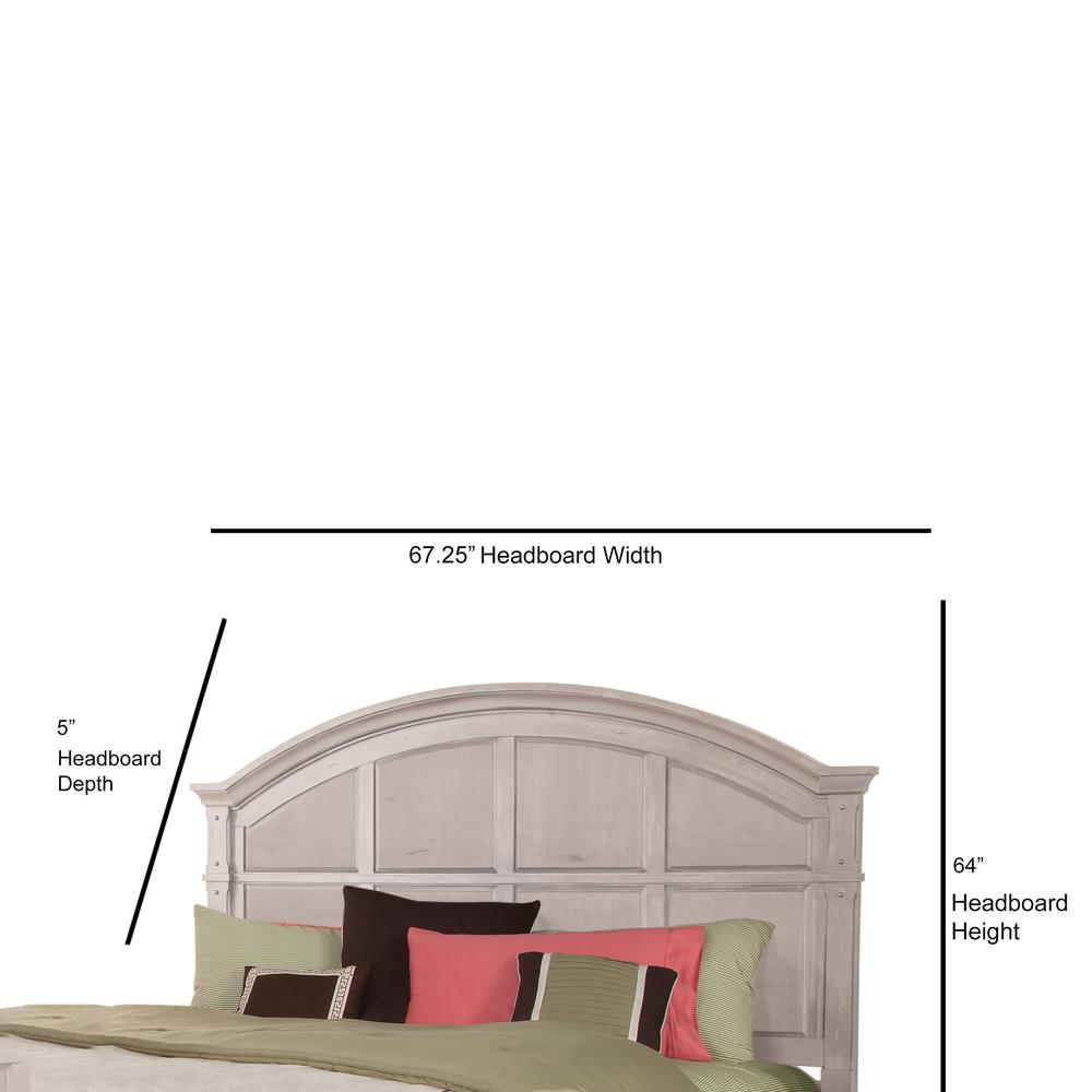 Sedona 5/0 Panel Headboard – Cobblestone White