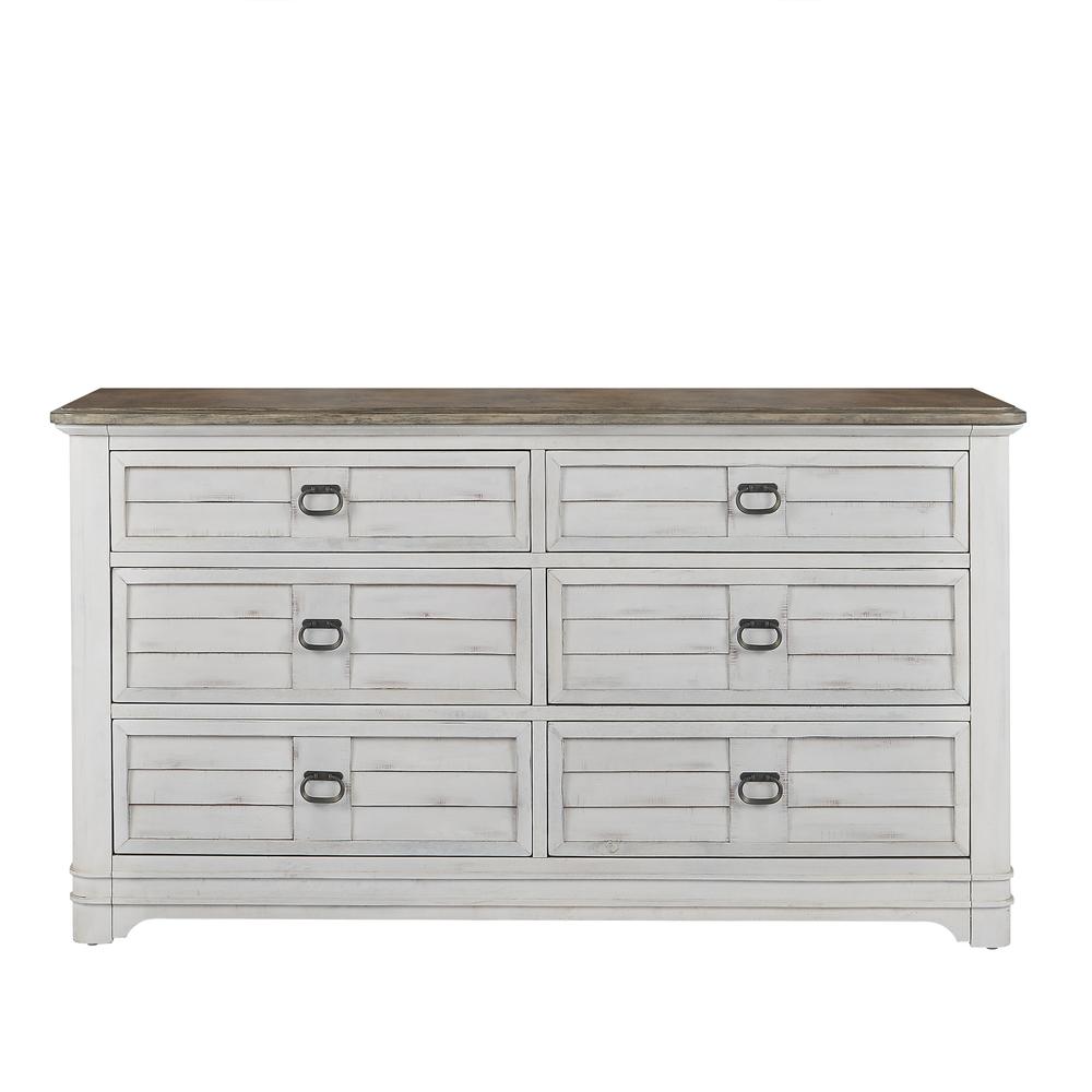 Meadowbrook Dresser – Whitewash – Sand Top