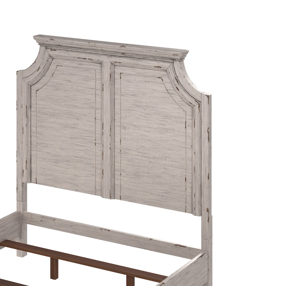 Providence King Panel Bed – Antique White