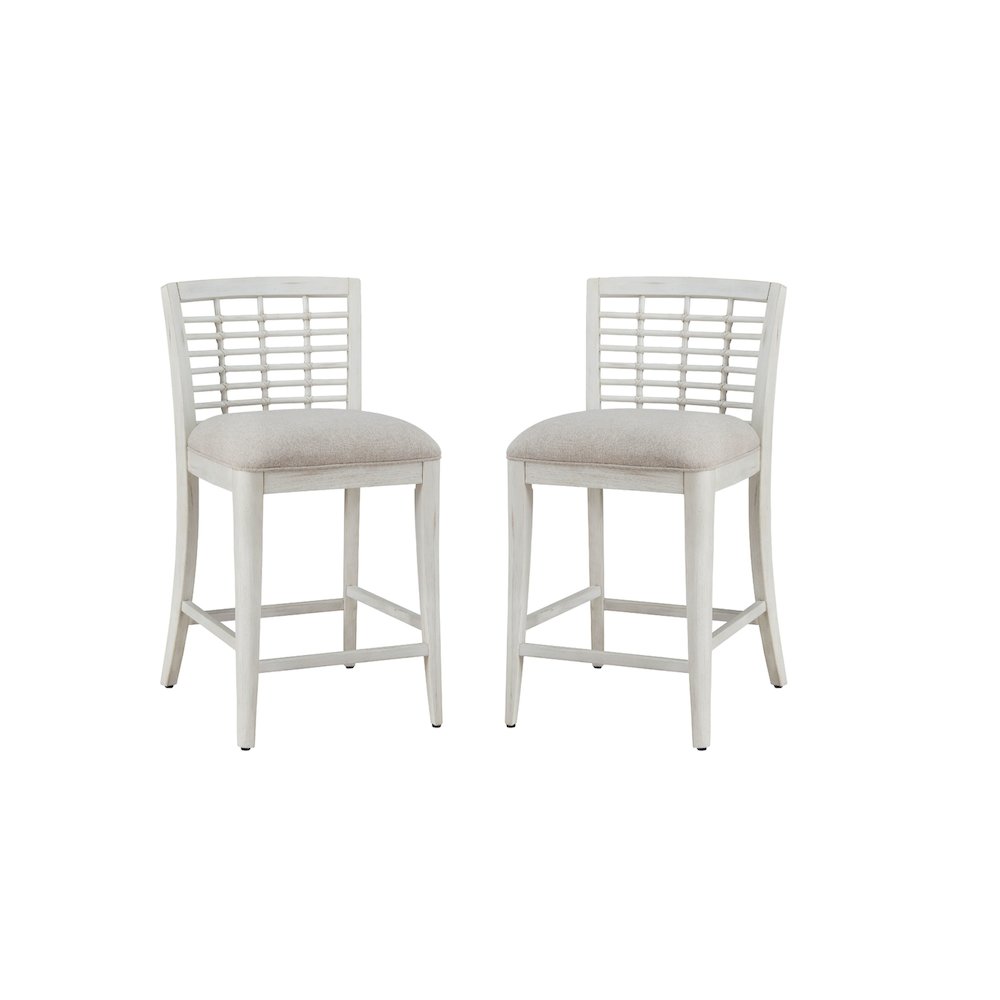 Beach Comber Counter Stool – Set of 2 – White