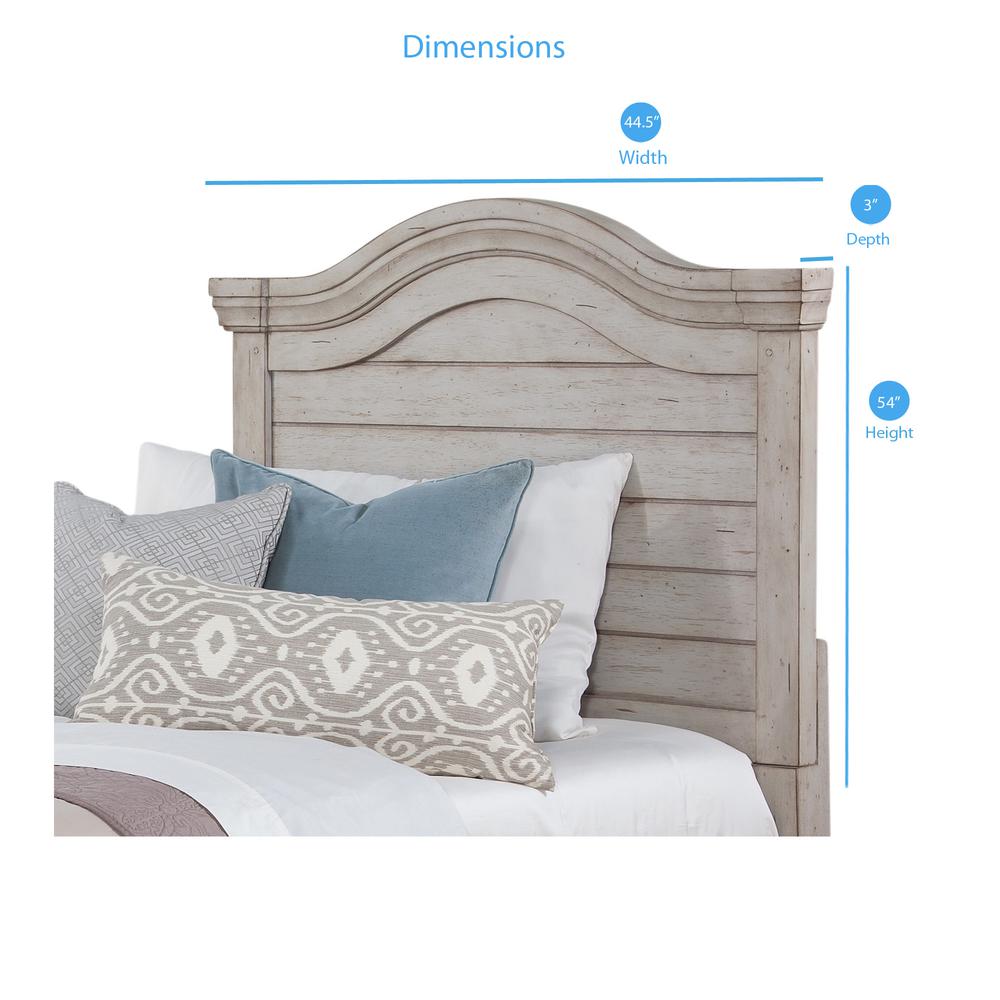 Stonebrook 3/3 Panel Headboard – Light Distressed Antique Gray