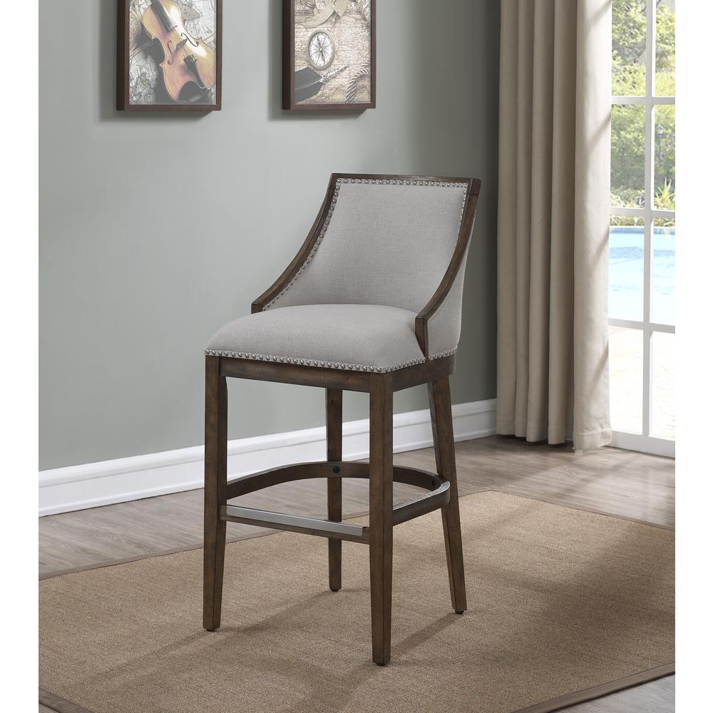 Brewer 30″ Stool – Drift Brown