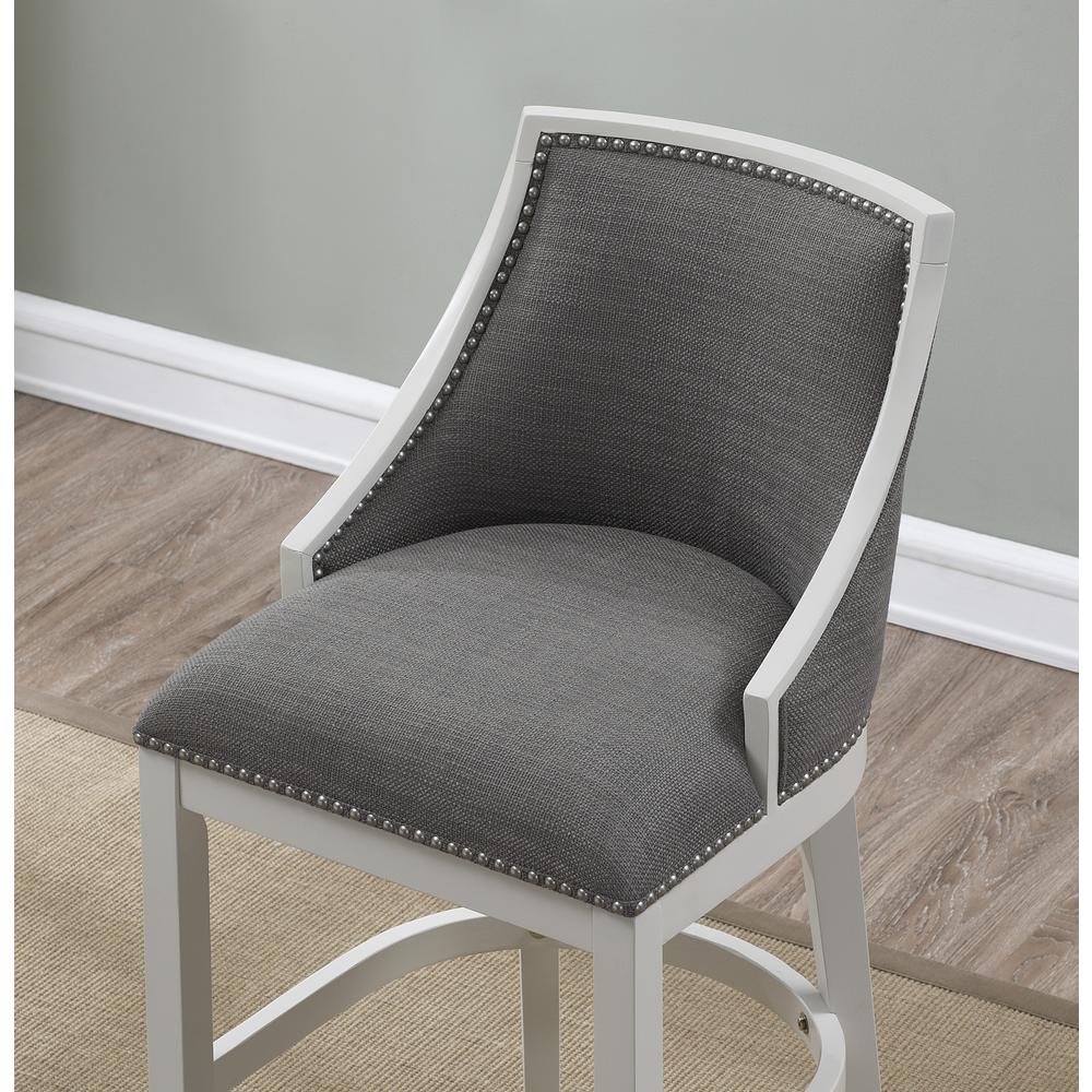 Keller 30″ Stool – Off White Finish