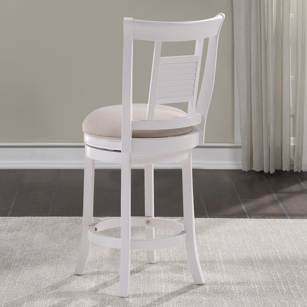 Palmer 26″ Swivel Stool – Antique White