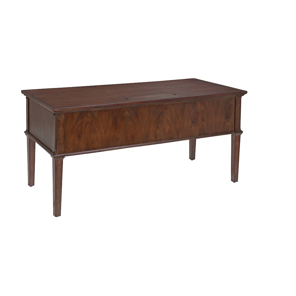 Sedona 60″ Storage Desk with Power – Cinnamon Cherry
