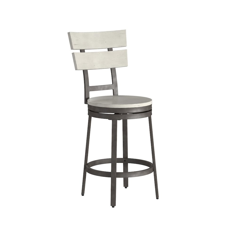 Wilson 24″ Swivel Stool – Middle Gray