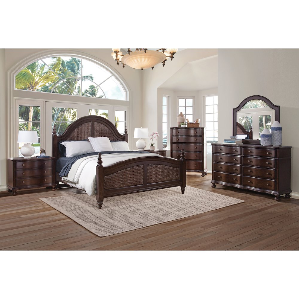 Rodanthe Queen Woven Bed – Cherry Brunette