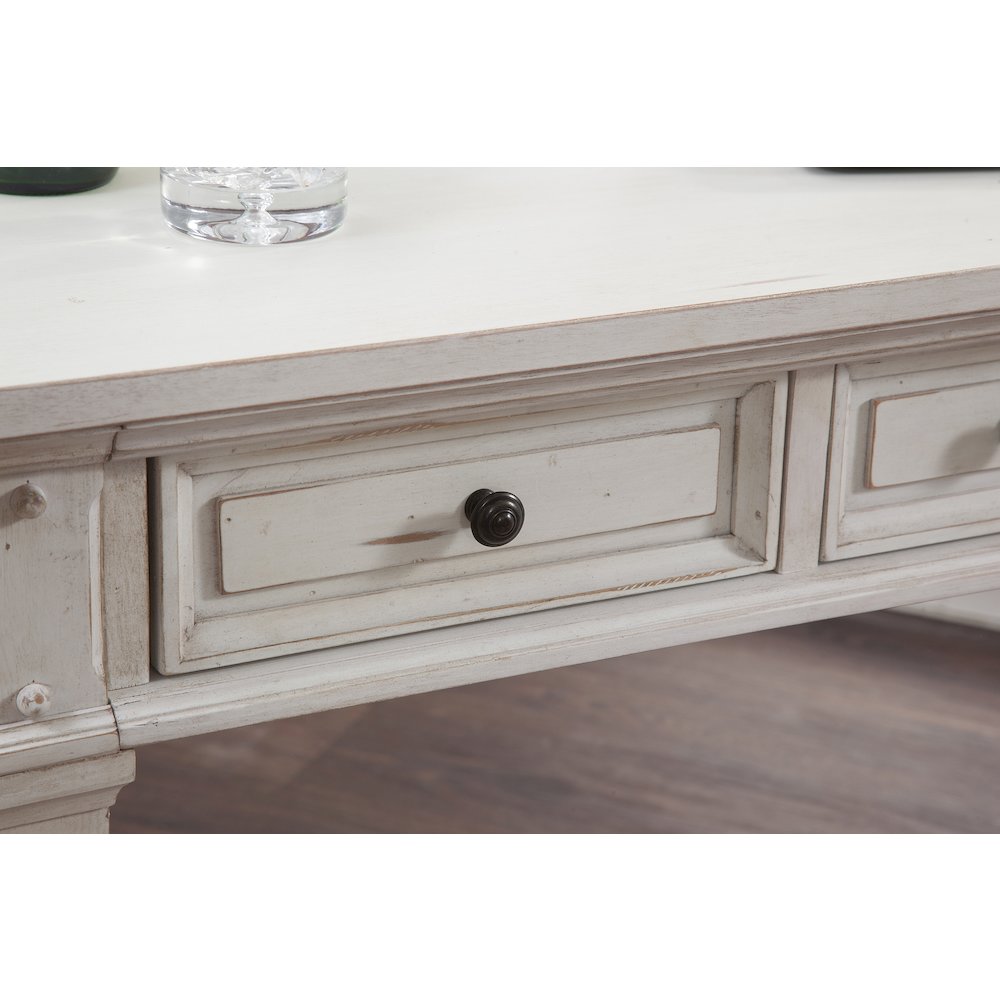 Sedona 54″ Writing Desk – Cobblestone White