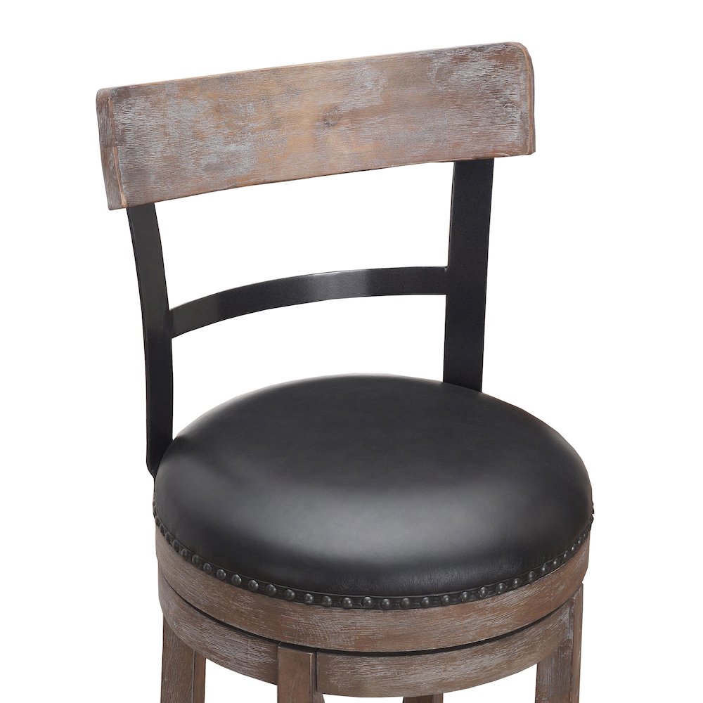 Taranto 26″ Bar Swivel Stool – Washed Brown