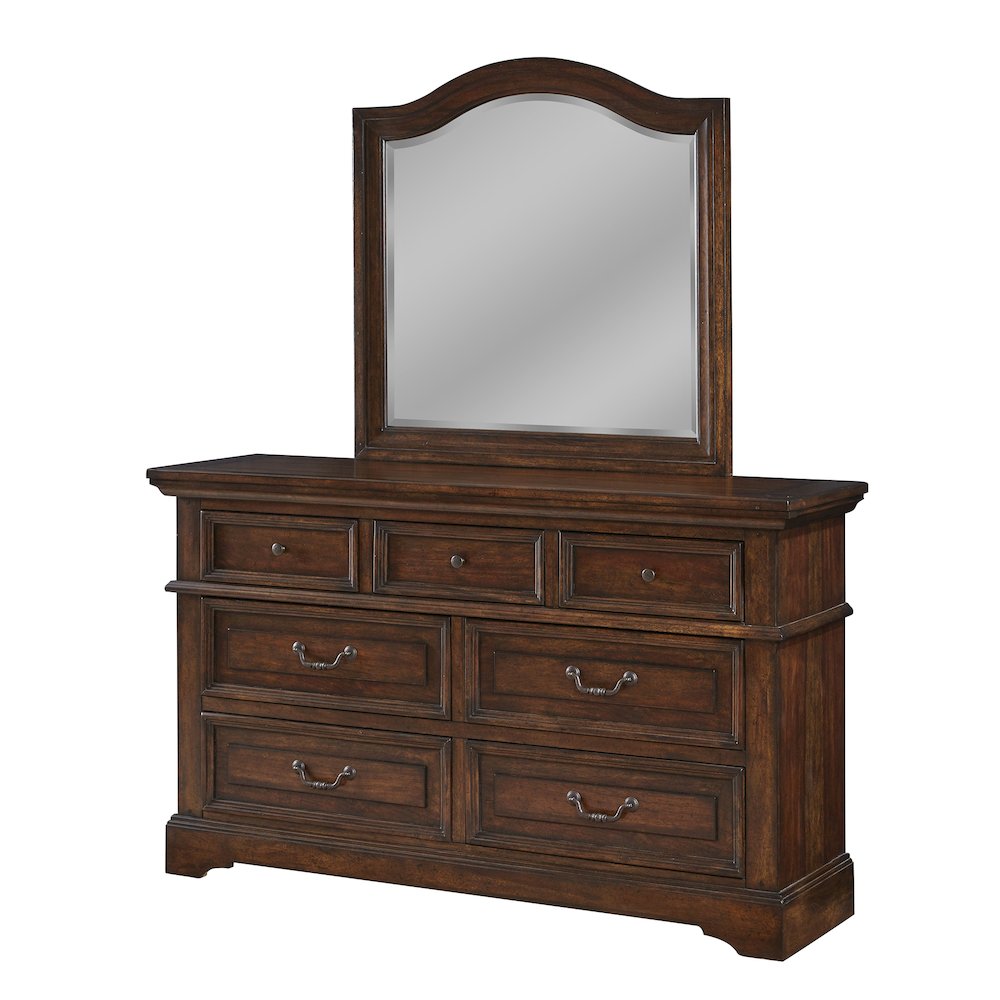 Stonebrook Dresser with Mirror – Tobacco Finish