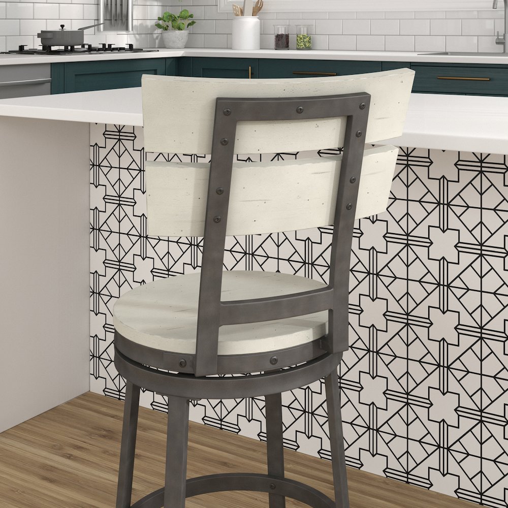 Wilson 30″ Swivel Stool – Middle Gray