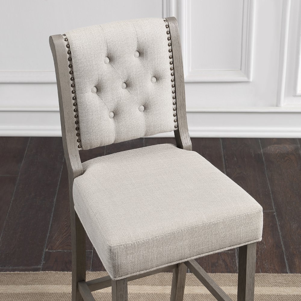 Luxe 30″ Stool – Gray