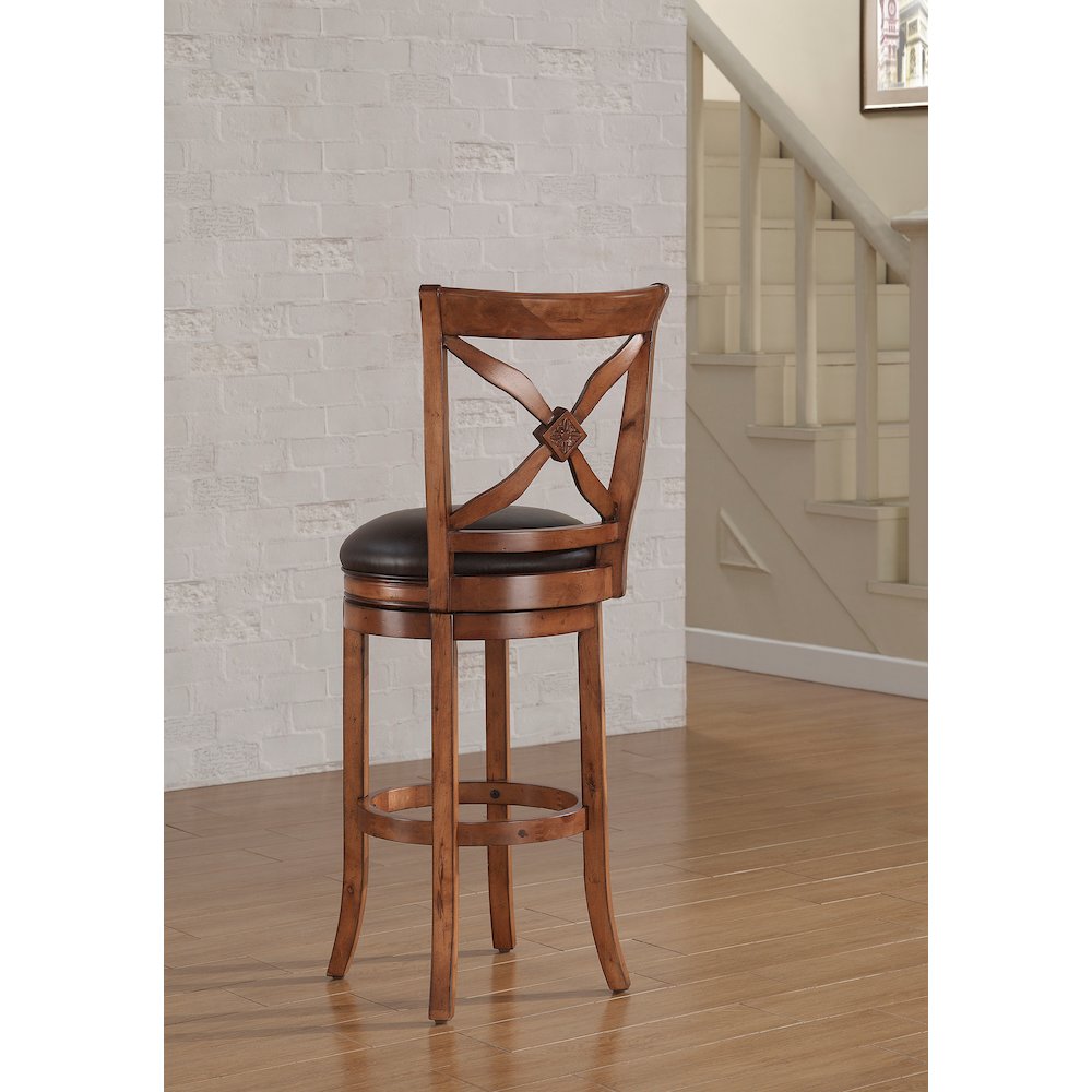 Provence 34″ Swivel Stool – Light Oak
