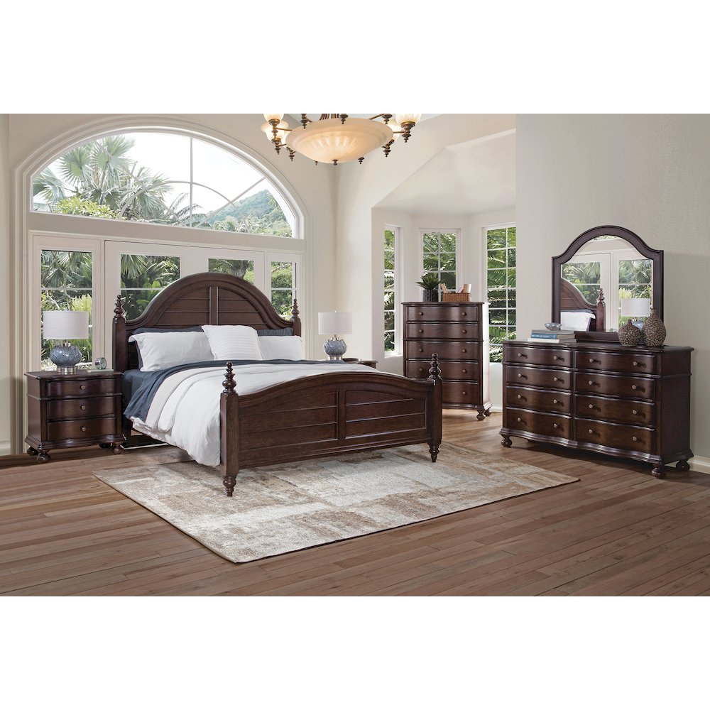 Rodanthe King Panel Bed – Cherry Brunette