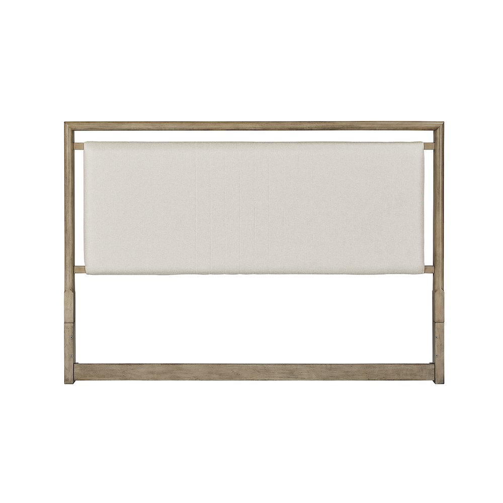Arlington Queen Upholstered Panel Headboard – Nutmeg