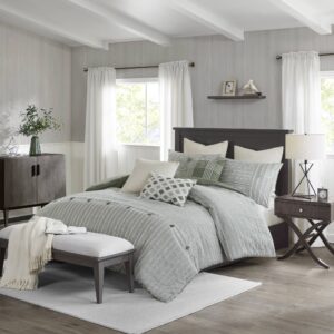 Essence Oversized Cotton Clipped Jacquard Comforter Set with Euro Shams and Throw Pillows from Madison Park Signature in  Green. Essence Oversized Cotton Clipped Jacquard Comforter Set with Euro Shams and Throw Pillows from Madison Park Signature in  Green. Essence Oversized Cotton Clipped Jacquard Comforter Set with Euro Shams and Throw Pillows from Madison Park Signature in  Green. Essence Oversized Cotton Clipped Jacquard Comforter Set with Euro Shams and Throw Pillows from Madison Park Signature in  Green. Essence Oversized Cotton Clipped Jacquard Comforter Set with Euro Shams and Throw Pillows from Madison Park Signature in  Green.