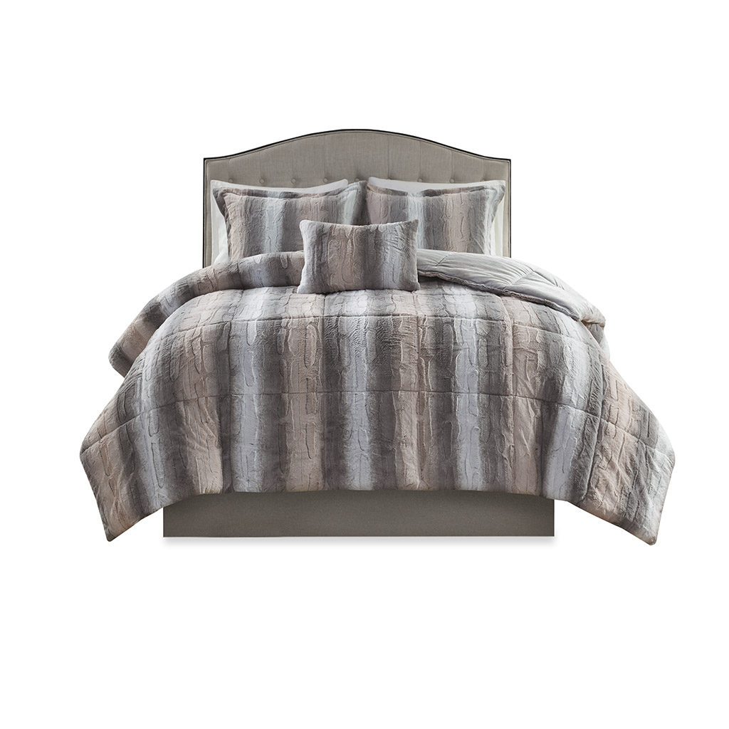 Zuri Faux Fur Comforter Set