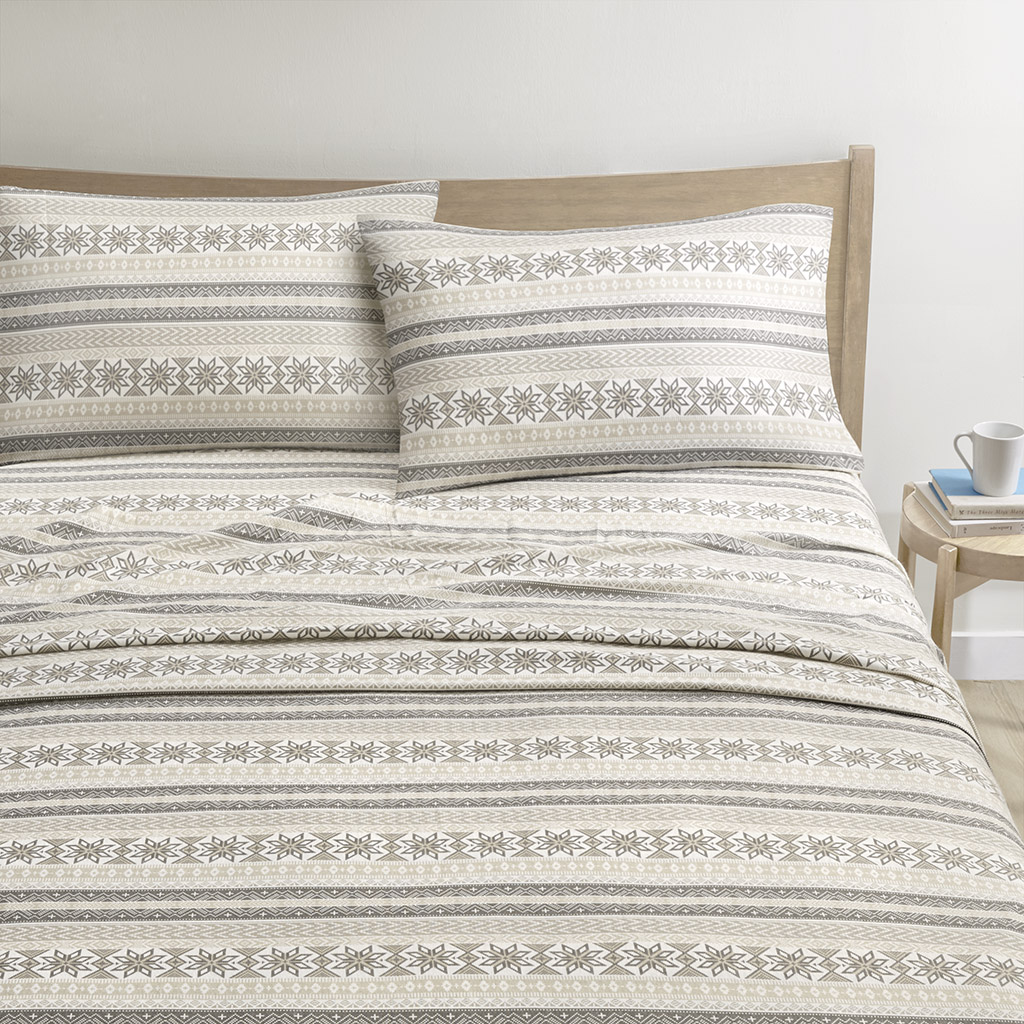 Cozy Cotton Flannel Printed Sheet Set