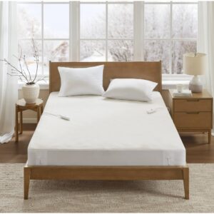 Nonwoven Heated Mattress Pad from Beautyrest in  White. Nonwoven Heated Mattress Pad from Beautyrest in  White. Nonwoven Heated Mattress Pad from Beautyrest in  White. Nonwoven Heated Mattress Pad from Beautyrest in  White. Nonwoven Heated Mattress Pad from Beautyrest in  White.