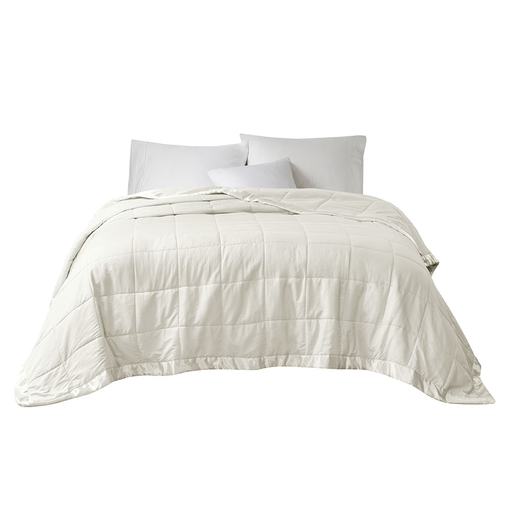 Cambria Oversized Down Alternative Blanket with Satin Trim