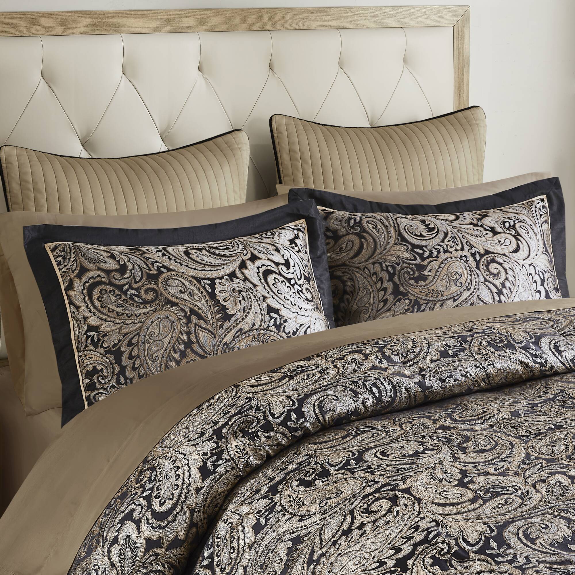 Aubrey 12 Piece Comforter Set with Cotton Bed Sheets